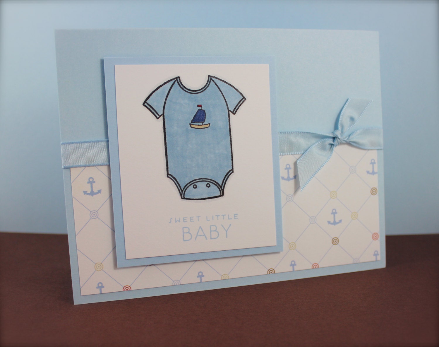 Baby Boy Onesie Card 96