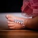 Baby Barefoot Sandals 12-18 mo Foot Jewelry YOU DESIGN THEM Photo Prop Anklet Toe Ring Soleless Thongs