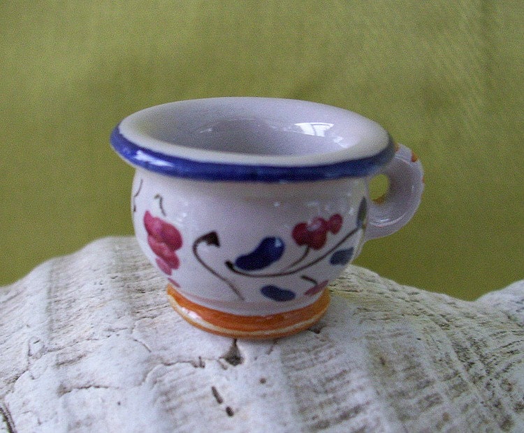 Miniature Glazed Terra Cotta Cup - Promotional Piece