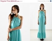 SALE - Turquoise Long Maxi Dress