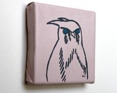 Owl Portrait - Sketch Painting - Original Wall Art Acrylic on Canvas