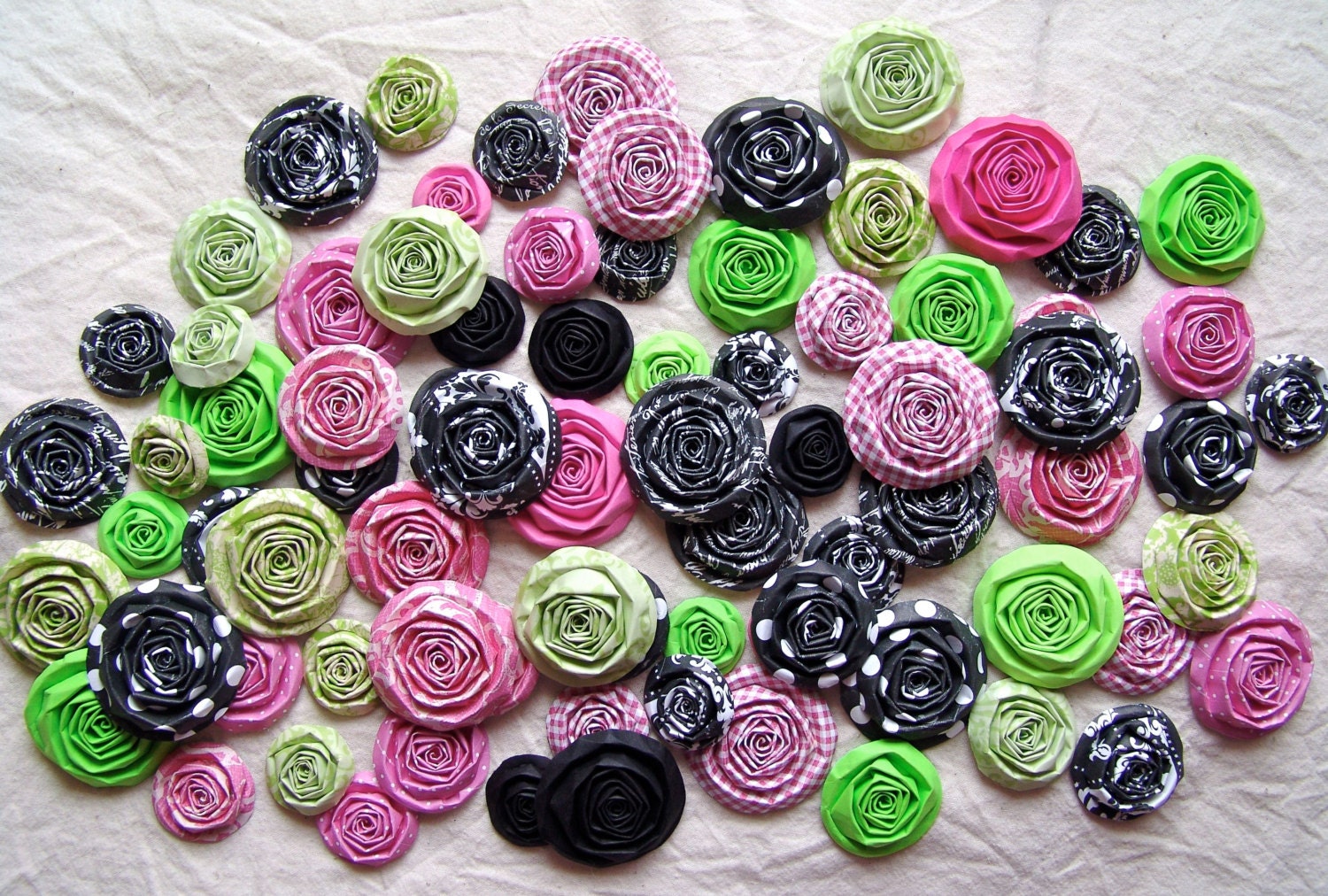 Wedding flowers Decor set of 100 handmade roses CUSTOM you choose decoration