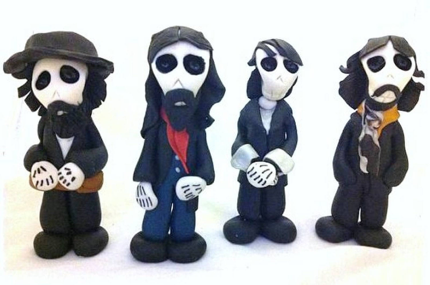 Day of the dead/Dia de los Muertos skeleton/ mayeliart/ The Beatles/ Hey Jude /Beatles art doll