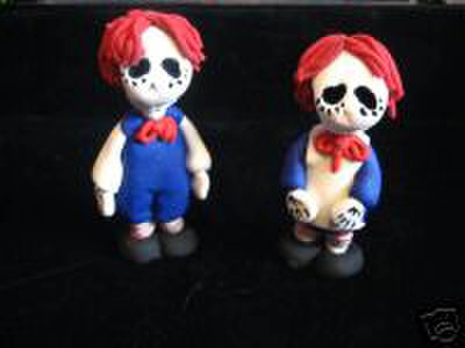 Day of the dead/Dia de los Muertos skeleton/ooak art doll. Frida Kahlo. MayeliArt Raggedy Ann and Andy