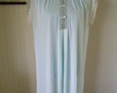 Vintage Vanity Fair Powder Blue 60s Nightgown--NEW-Never Worn