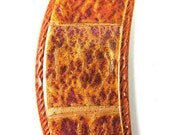 Fabulous Faux Collection - Fantasy Violet Copper Druzy Brooch or Focal For Beaded Project