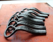Groomsmen Gift - Hand-forged Bottle Openers, Wedding Favors or Custom gifts - Personalized Churchkey Forged by a Blacksmith - hammeronsteel
