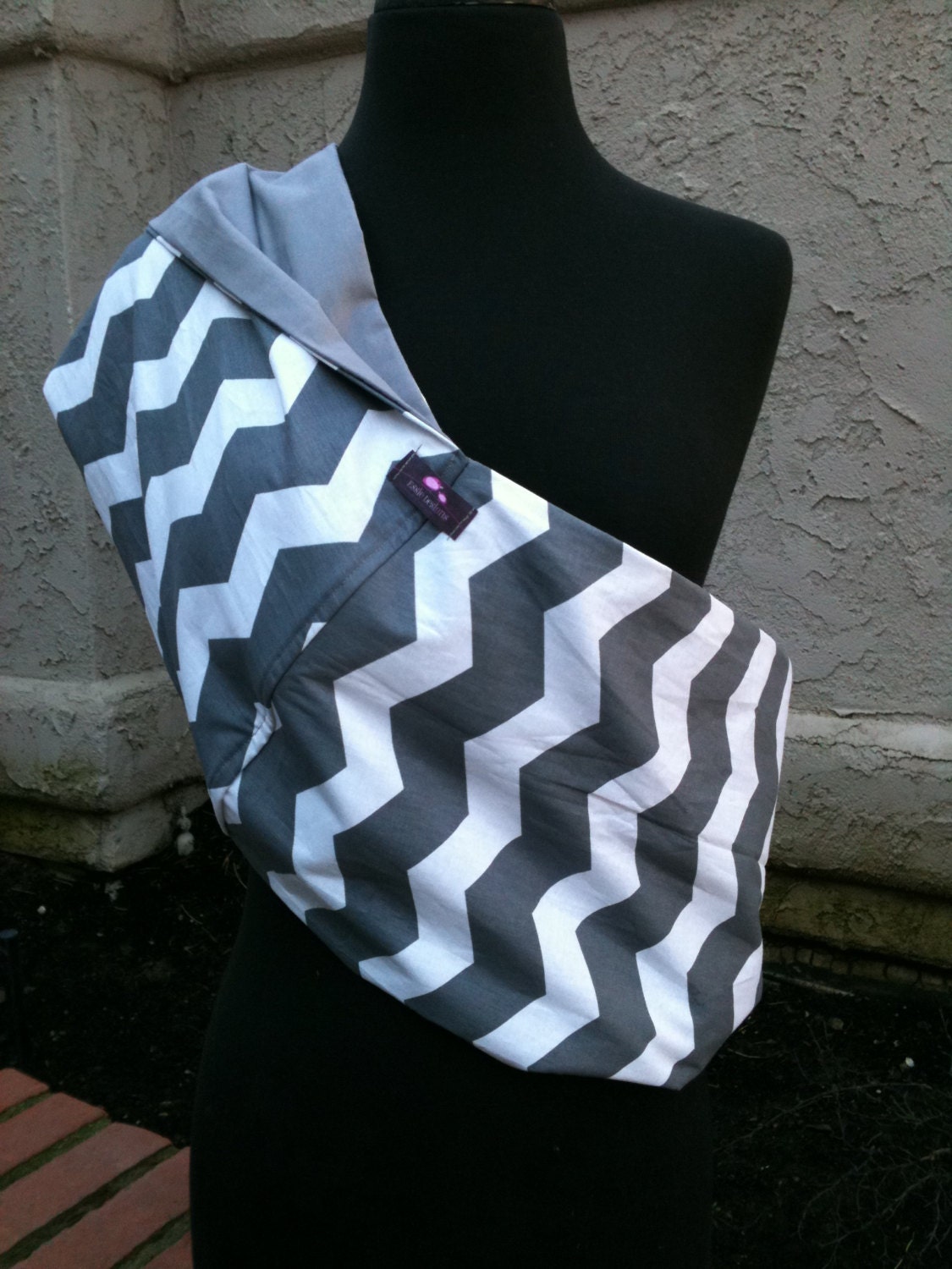 Baby Sling Baby Carrier - Gray Chevron