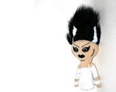 Stuffed Bride of Frankenstein Plush Doll with Jointed Arms - READY TO SHIP