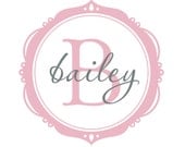Monogram Wall Decal Bailey Frame