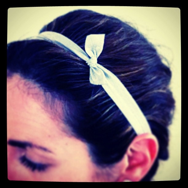 elastic hairband headband SEALED EDGE - hairlettes yoga hair bands  - choose your color