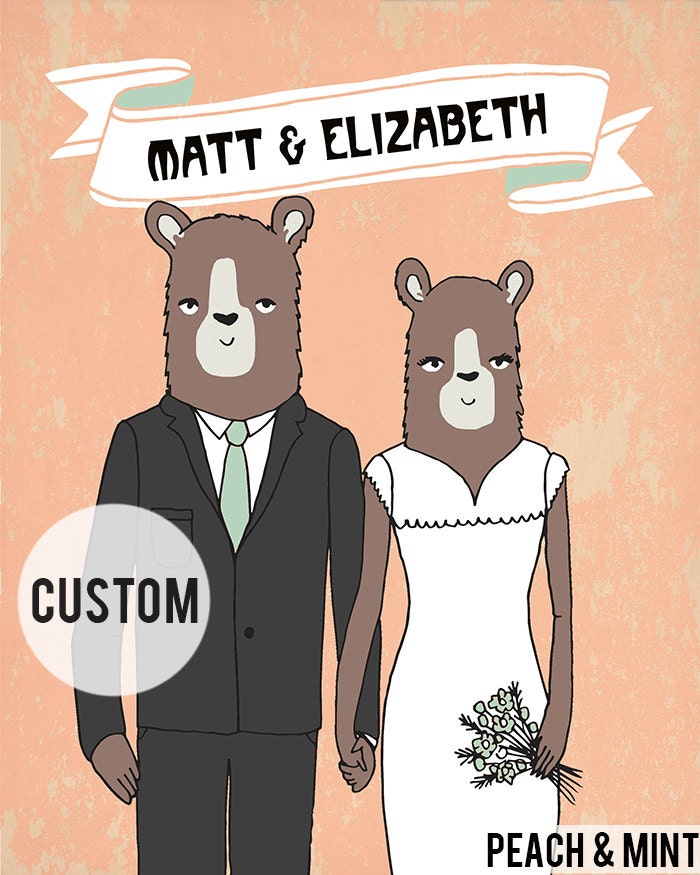 CUSTOMIZED Wedding Print  with names or date - Wedding, Anniversary Couple  - 8 x 10 Matted Print