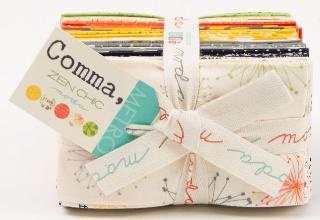 40 Fat Eighths 1/8 - COMMA fabric bundle  Moda by Zen Chic
