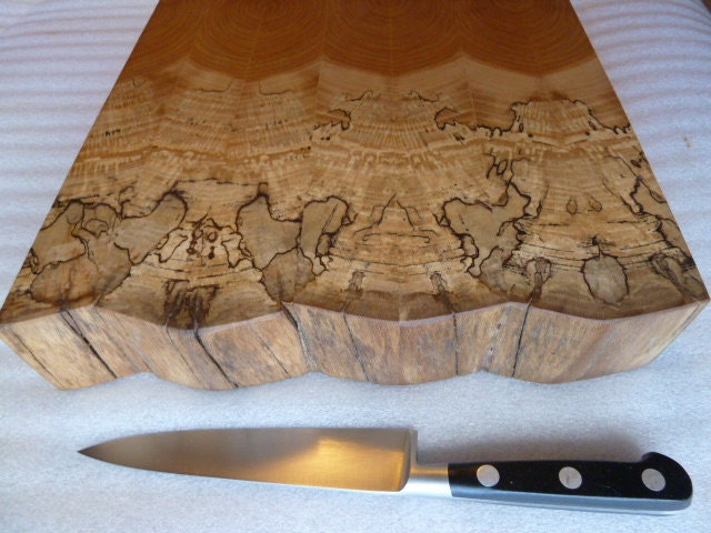 Spalted Sycamore Cheese Board Chopping Block
