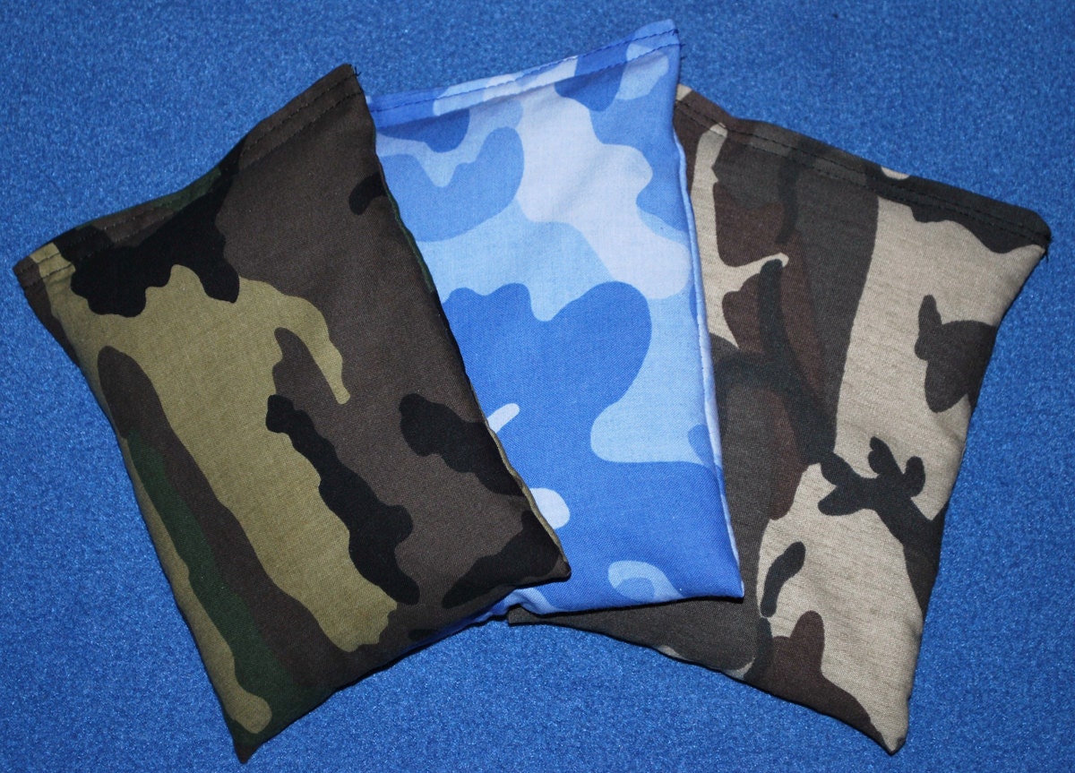 Child Hot Cold Therapeutic Boo Boo Rice Pack Camoflauge Gift Set of 3