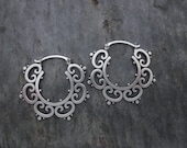 Ornate Tribal Hoops LG