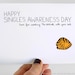 Anti Valentine Card. Single Awareness Day Card. Funny Valentines Day Card.  Have Fun Watching The Notebook. Orange, Black, White.