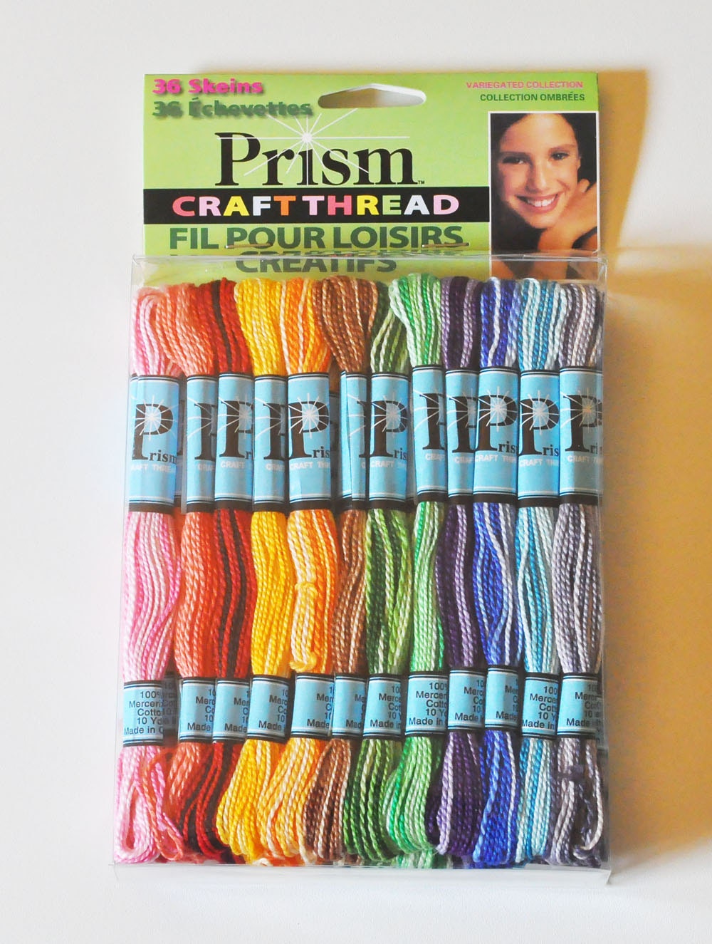 Craft Thread, New in Box, 36 Skeins of DMC Prism Variegated Craft Floss, Non-Divisible and Fray Resistant, Great for Craft Projects
