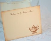 Tea Party Wish Jar Cards Wedding Shower