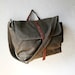 The Day Pack in Stone Waxed Canvas and Leather // Organic Cotton Lining