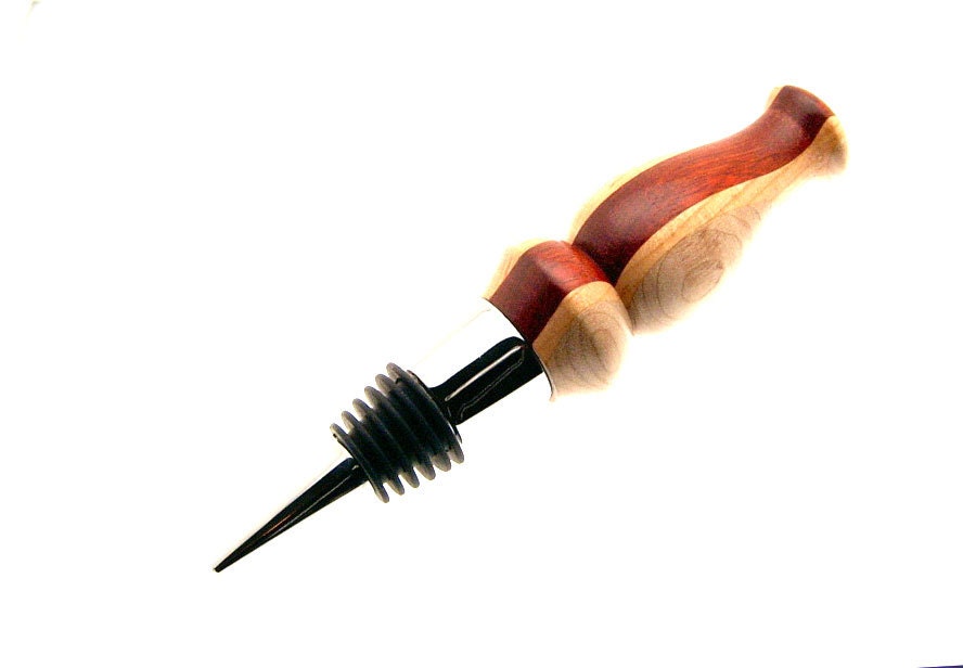 Handmade Wood Bottle Cone Wine Bottle Stopper Three Woods
