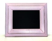 Chalkboard Frame Light Pink 5x7 Painted Frame Shabby Chic Wedding or Photo Prop