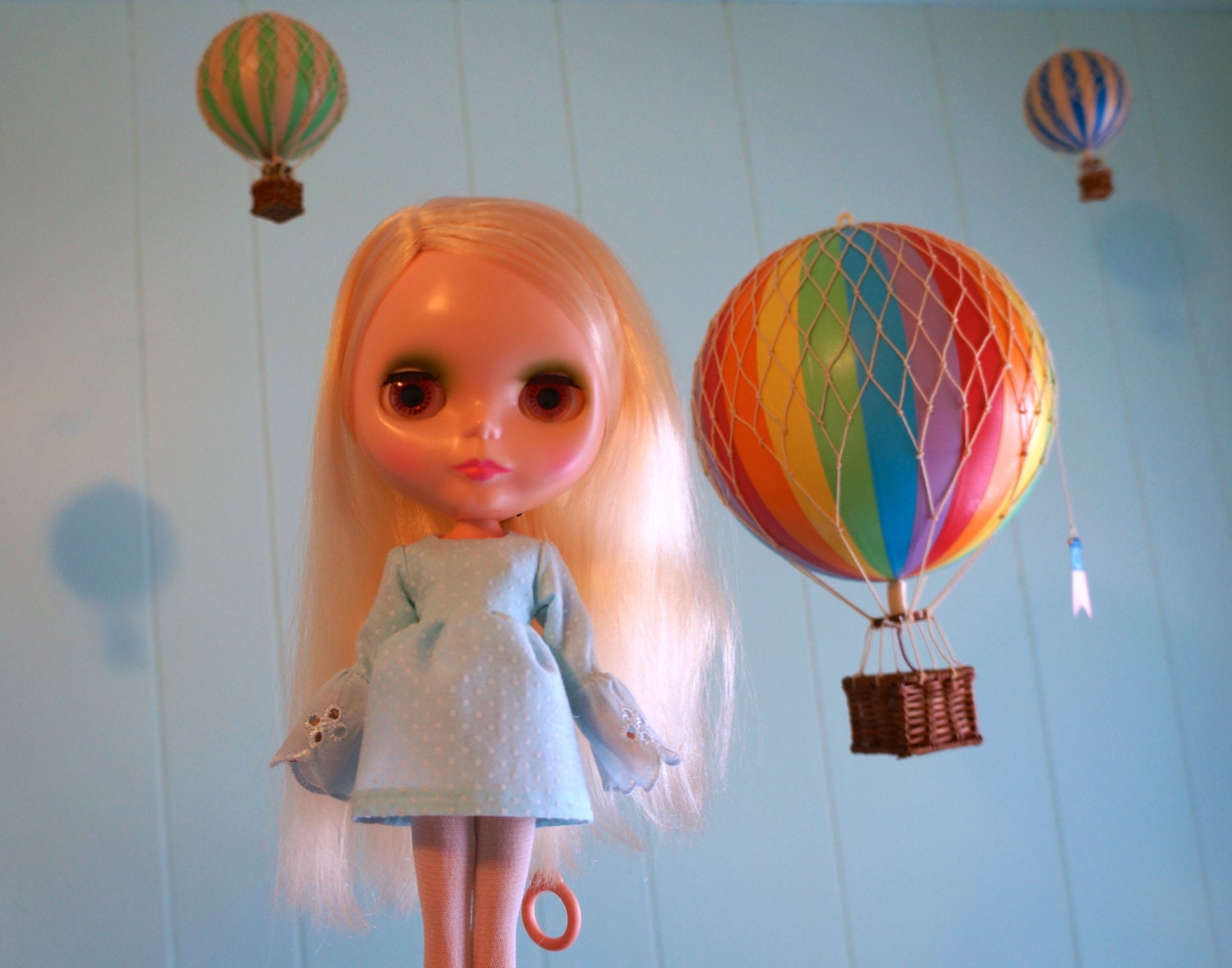 blue bell vintage dress for blythe