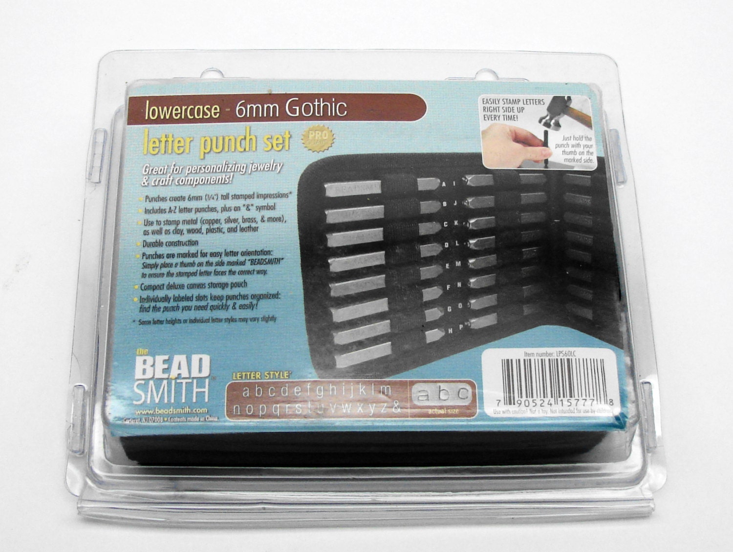 6mm Gothic Lowercase Punch Set 27 Pc.