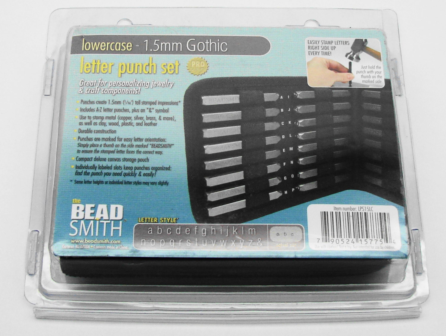 1.5mm Gothic Lowercase Punch Set 27 Pc.