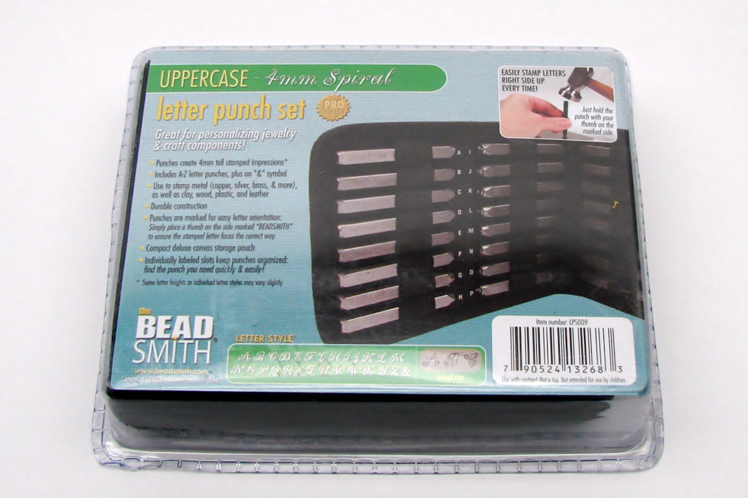 4mm Spiral Uppercase Punch Set 27 Pc.