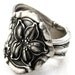 Art Nouveau 1910 Silver Spoon Ring Size 7 Orange Blossom Pattern