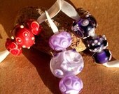Pretty Lil Trio Lampwork Bead Wholesale Lot SRA