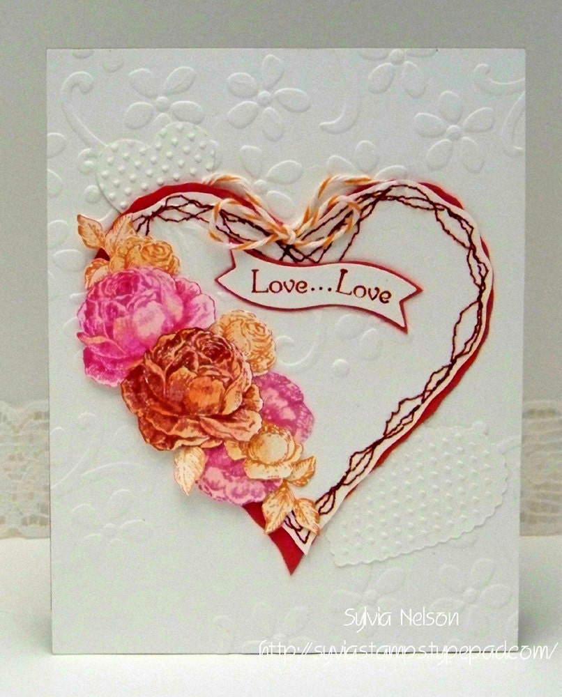 I Love You with roses and hearts