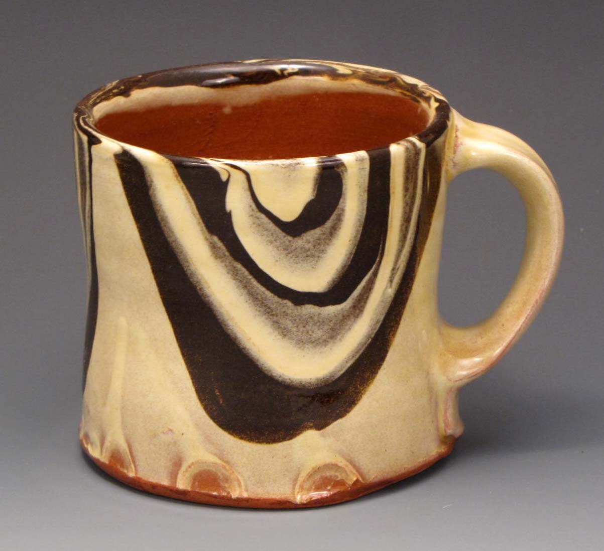 Coffee or Tea Mug Handmade Pottery Red ware