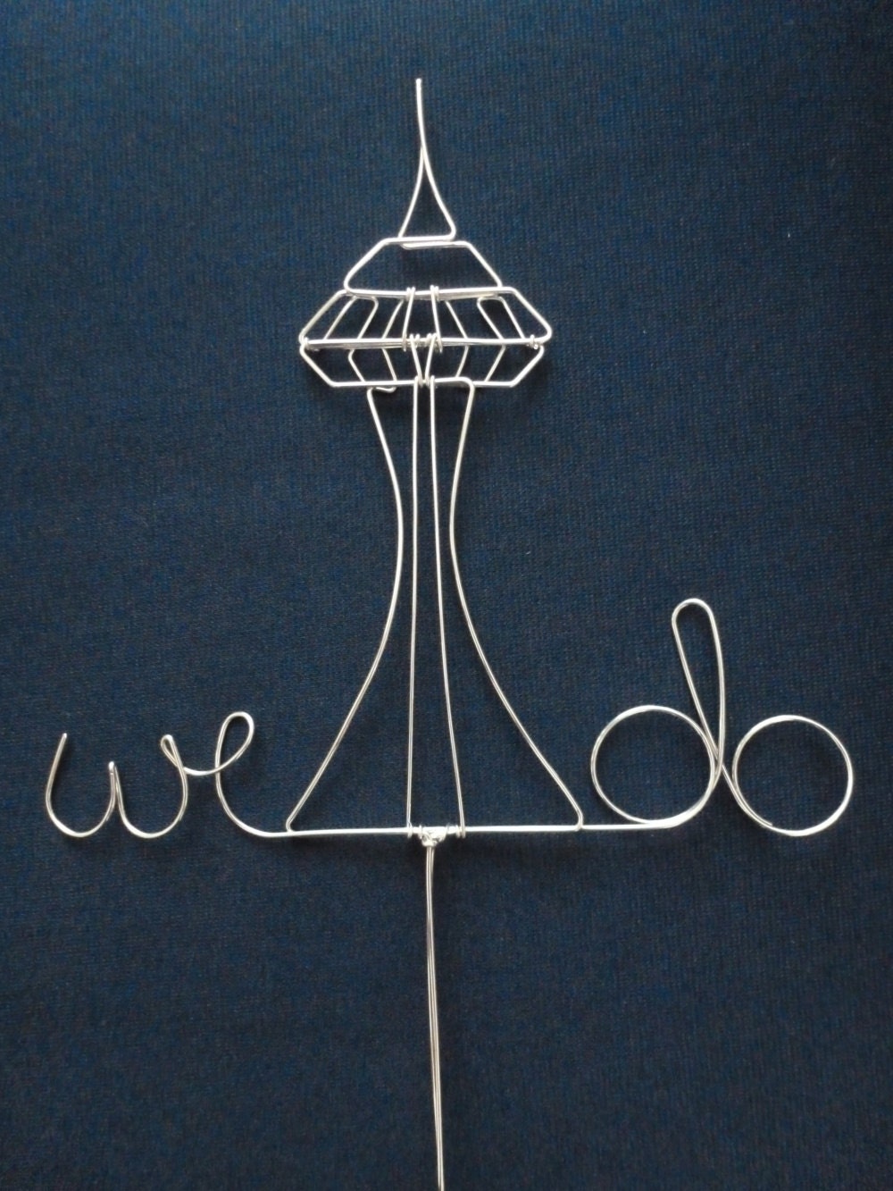 WE DO: Space Needle Wedding Cake Topper