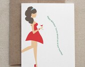 Funny Birthday Card, Sarcastic, for Her or Woman, Friend, "Stop Dressing Like A Slut" (CBD-E027)