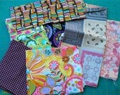 Funky Designer Scrap Pack - Large Pieces of Designer Scrap Fabric - Alexander Henry - Echino - etc.