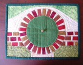 Hobbit Home Mug Rug--Spring Green Version