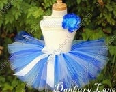Toddler Blue Tutu ONLY, birthday girl dress up skirt or photo prop, choose from sizes 2t,3t, 4t -BLUE BLOSSOM