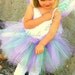 Purple Fairy Tutu only, Toddler Birthday dress up flower princess, you choose size 2t, 3t, or 4t -LILY WOODLAND FAIRY