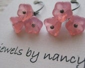 Pink Bell Flower Earrings