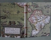 South America / Caribbean Ancient Map Travel Journal by PrairiePeasant