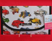 Retro Toy Cars Diaper and Wipes Case Holder Clutch
