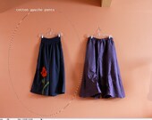 2 pairs handmade wide leg gaucho pants for eco women