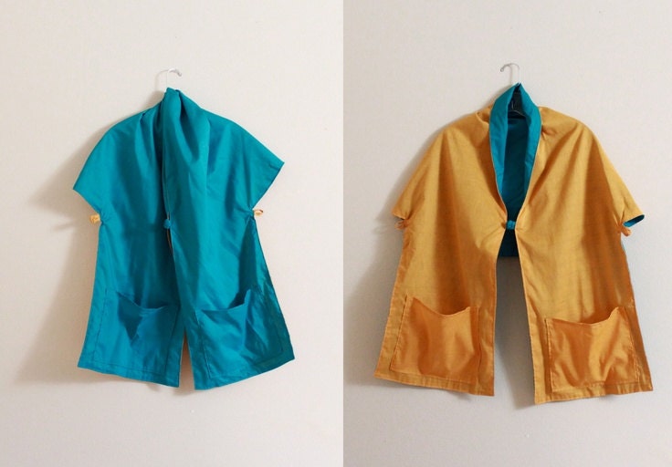 cotton light weight shawl jacket with pockets ready to ship or custom order