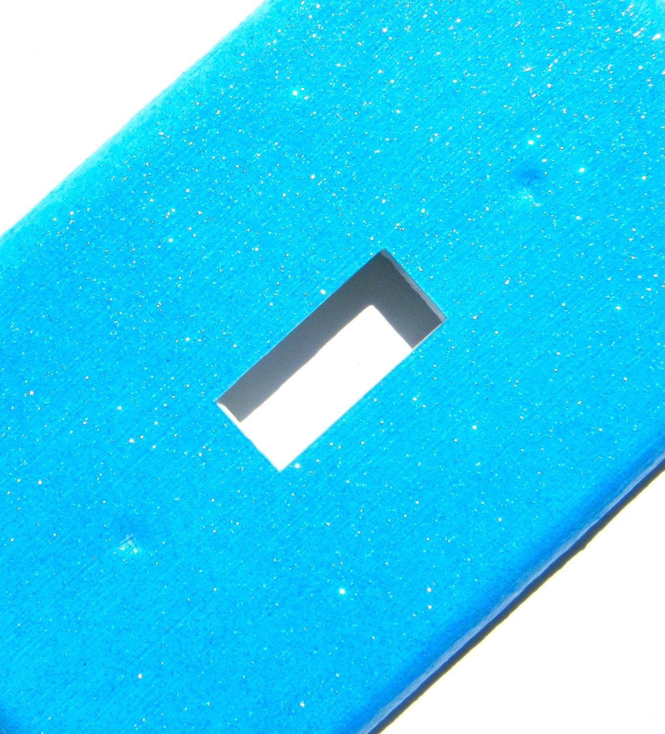 Glitter Light Switch Cover -- Bright Blue