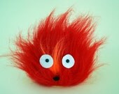 Howl's Moving Castle Calcifer Fur Ooak. Ghibli. 12 cm