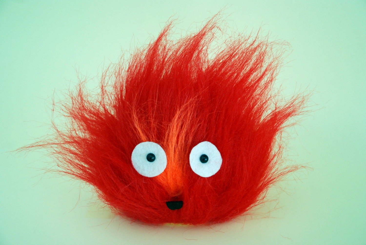 Howl's Moving Castle Calcifer Fur Ooak. Ghibli. 12 cm