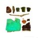 Beachcombing Series No.24, 8 x 8 photograph - driftwood, sea glass, crab shell