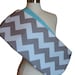Lucky Baby Chevron Gray and Turquoise Sling Reversible with Pocket - Free Shipping
